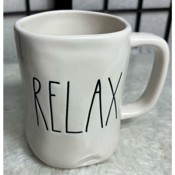 Rae Dunn Ceramic Relax Coffee Mug - Picture 1 of 4